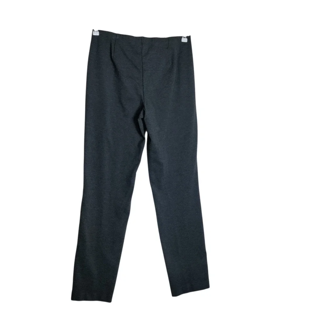J. Jill Ponte Slim Leg Pants Charcoal Gray Tall Small Pull On Stretch Trousers